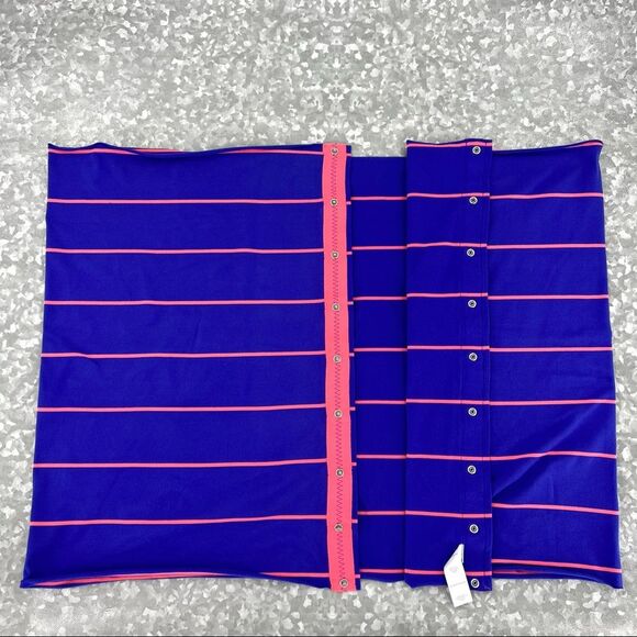 Ivivva Lululemon Village Chill Infinity Scarf Blue Pink Striped OS - Picture 4 of 8
